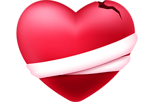 Bandage Red Heart PNG