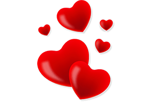 HD Red Love Hearts