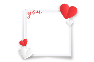Love You Frame PNG