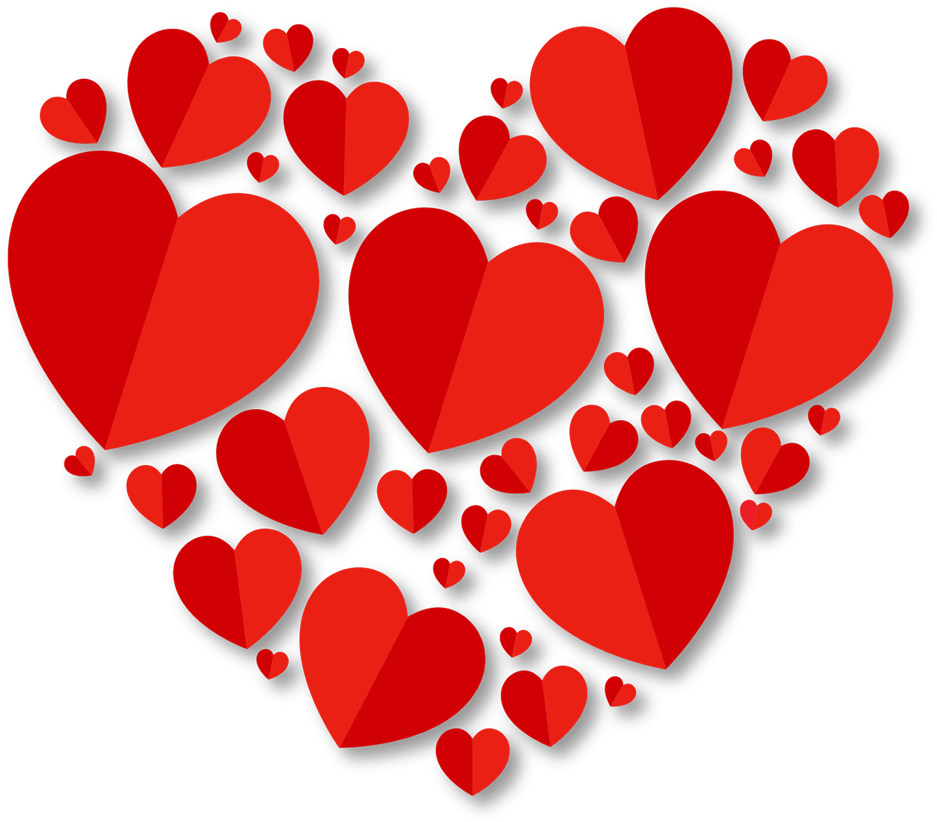 Red Hearts Love PNG Image - Cute Red Heart PNG Free Download