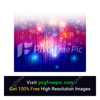 Abstract Colorful Lights With Transparent Background