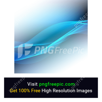 Abstract Blue Wave Transparent Backround PNG