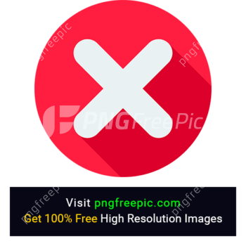 Close Button PNG With Red Background