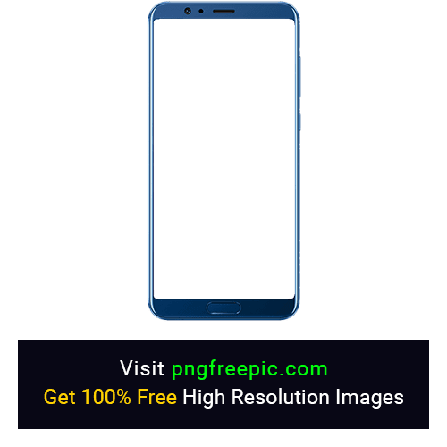 Blue Mobile With Transparent Background