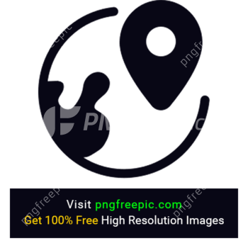 Globe Location Icon PNG
