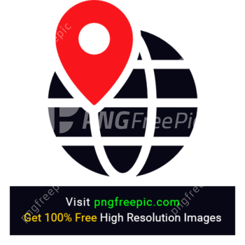 World Location Red Icon PNG