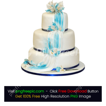 Three Tier Nice Wedding Cake PNG