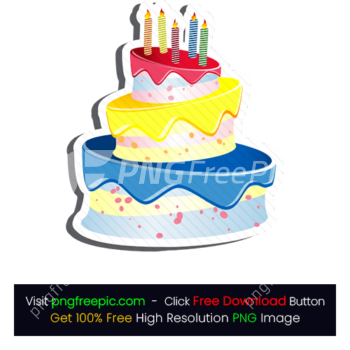 Clipart Shape Colored Cake PNG