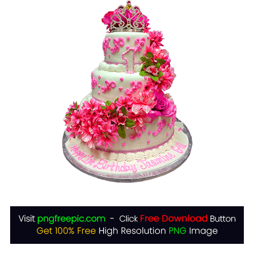 Nice Wedding Three Tier Cake PNG