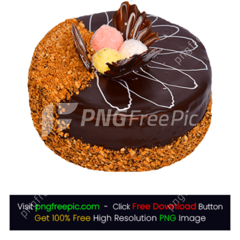Dry Fruit Chocolate Round Cake PNG