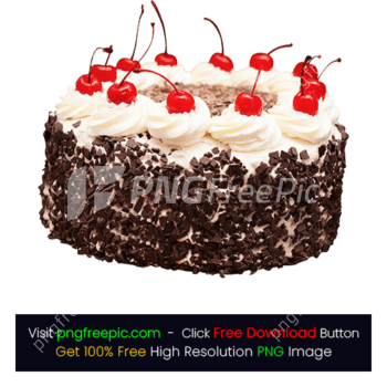 Black Forest Cherry Cake PNG