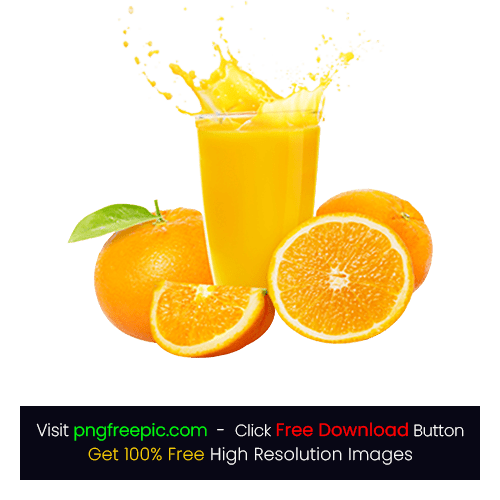 Orange Fruit Slice Juice PNG
