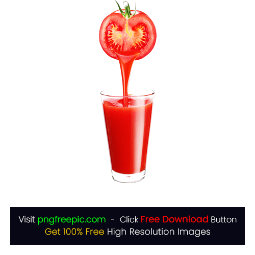 Fresh Tomato Slice Juice PNG