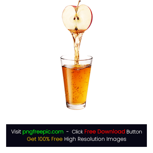 Fresh Apple Slice Juice PNG