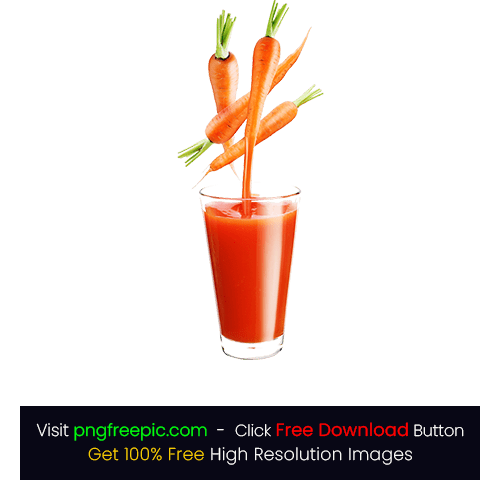 Organic Carrot Juice Drink PNG