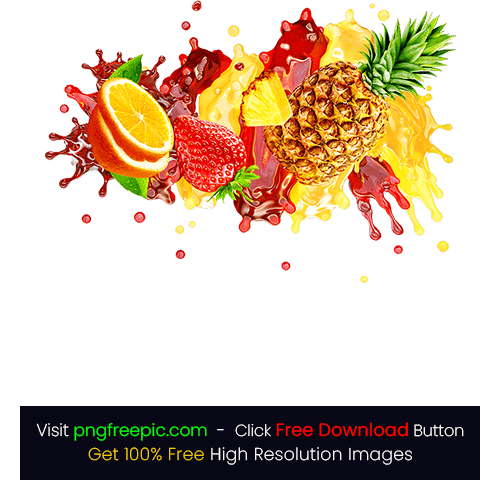 Tasty Mix Fruits Illustration Slice PNG