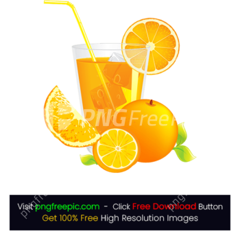 Illustration Orange Fruit Slice Juice PNG