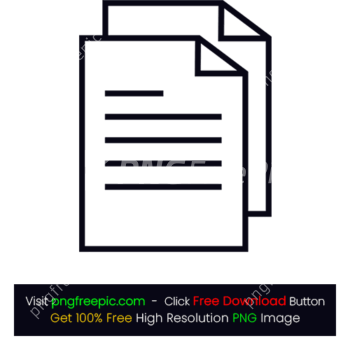 File Icon PNG Duble Thin Bordered