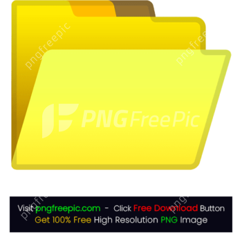 Yellow File Folder Icon PNG