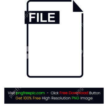 File Folder Icon PNG Thin Border