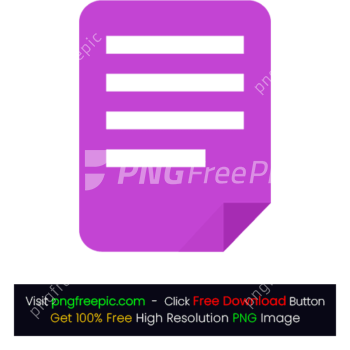 File Icon PNG HD Purple Colored