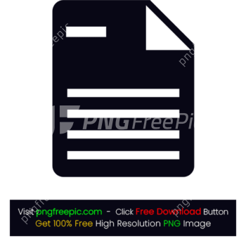 Dark Colored File Icon PNG