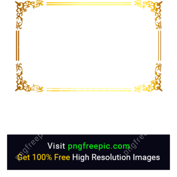 Golden Frame PNG