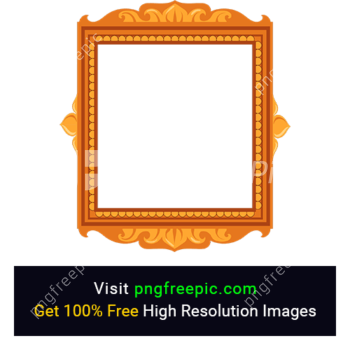 Golden Ornate Squire Frame PNG