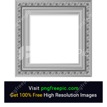 Platinam Frame PNG Squire Shape