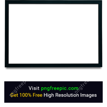 Black Color Picture Frame PNG
