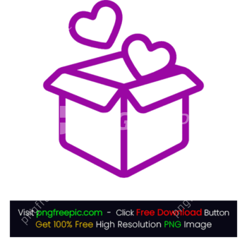 Love Gift Box Open Icon PNG