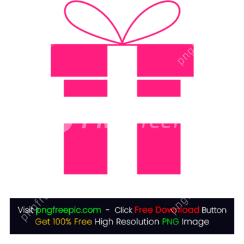 Pink Gift Box PNG Image