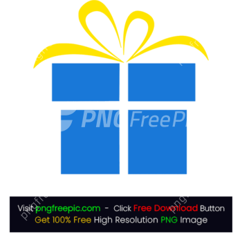 Blue Colored Gift Box PNG