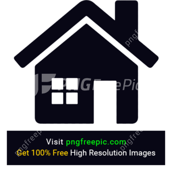 Black Home Icon PNG