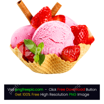 Frozen Yogurt Gelato Strawberry Ice Cream PNG