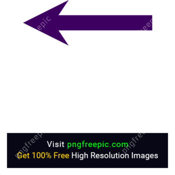 Purple Color Back Arrow PNG