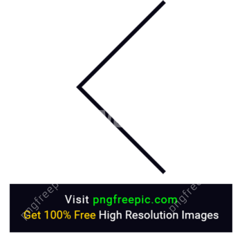 Thin Outline Back Arrow PNG