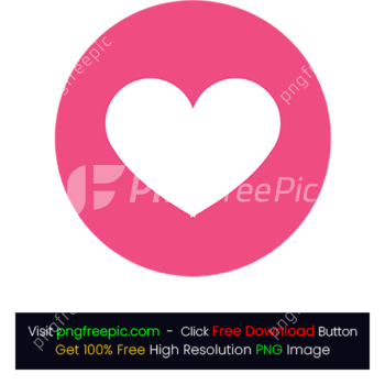 Round Background Love Icon PNG