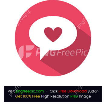 Heart Shape Love Quotes Icon PNG