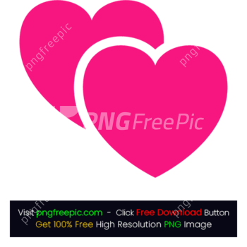 Duble Love Heart Icon PNG