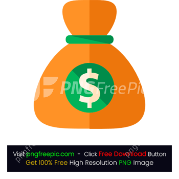 Vector Money Coins Bag Icon PNG