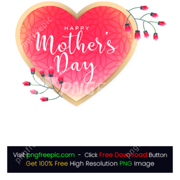 Mothers Day Love Abstract Flower PNG