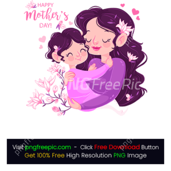 Cute Mom Baby Mothers Day PNG