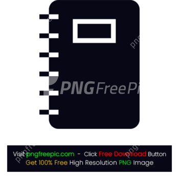 Dark Colored Notebook Icon PNG