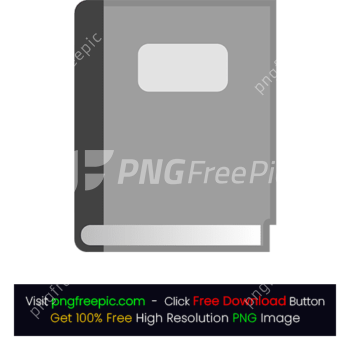 Dark Gray Notebook Icon PNG