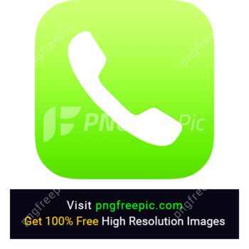 Phone Green Button Icon PNG