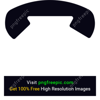 Hangup Call Icon PNG Black Color