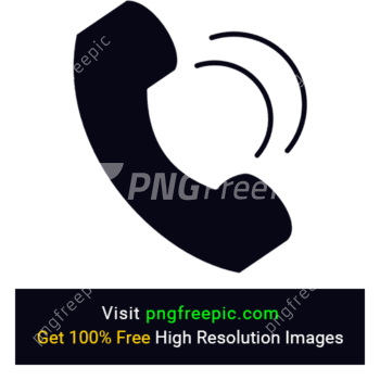 Black Color Phone Icon PNG