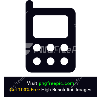 Black Mobile Icon png