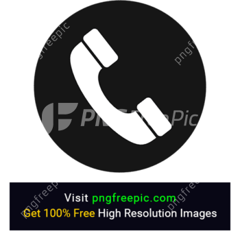 Round Shape Phone Icon PNG